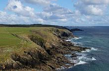 Conquest coastline in North Finist&egrave;re, Brittany, France